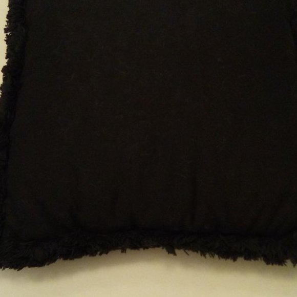 Vtg Velvet fringed leopard cheetah safari brown and black pillows set of 2 - Picture 7 of 7